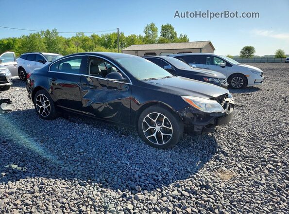 2G4GL5EXXH9104775 2017 BUICK REGAL Black Przód prawy