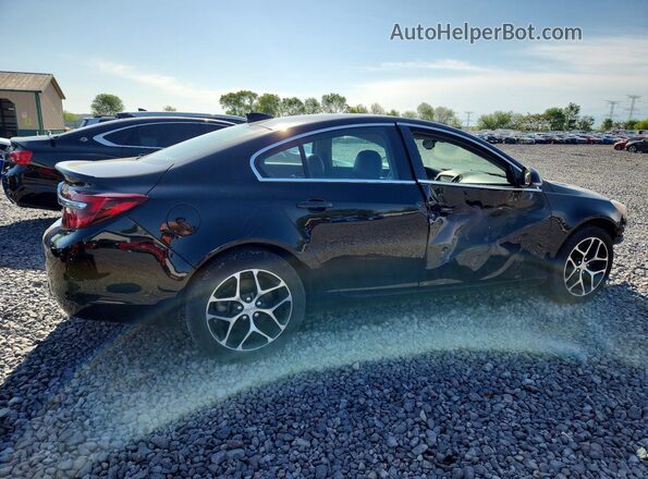 2G4GL5EXXH9104775 2017 BUICK REGAL Black Tył prawy