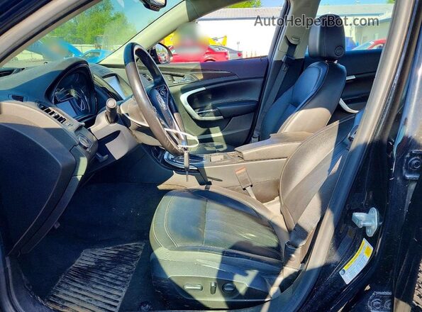 2G4GL5EXXH9104775 2017 BUICK REGAL Black Widok wnętrza z przodu