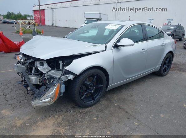 2G4GU5GX2G9108330 2016 BUICK REGAL Silver წინა მარცხენა ხედი სამი მეოთხედიდან