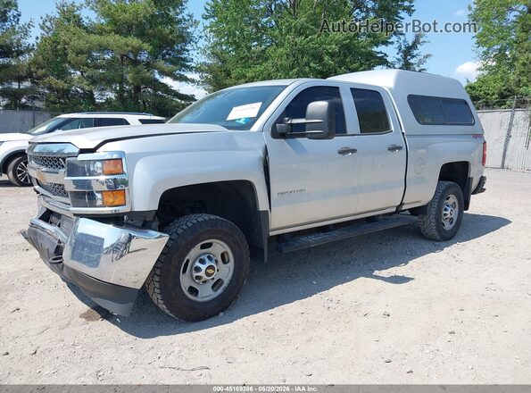 2GC2KREG4K1240141 2019 CHEVROLET SILVERADO Silver Przód lewy