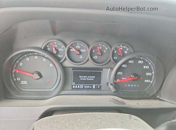 2GC4KME76S1107957 2025 CHEVROLET SILVERADO White Սարքավորումների վահանակի տեսք