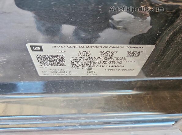 2GCRCPEC2K1146854 2019 CHEVROLET SILVERADO Gray 