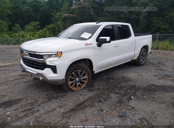 2GCUDDED0P1131372 2023 CHEVROLET SILVERADO White წინა მარცხენა ხედი სამი მეოთხედიდან