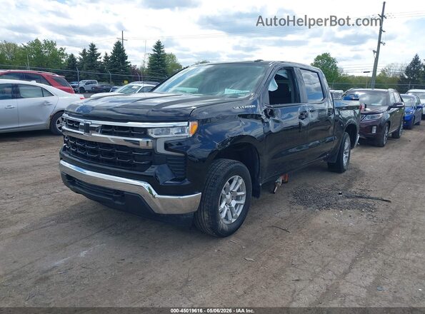 2GCUDDED0P1152853 2023 CHEVROLET SILVERADO Черный Передняя левая четверть