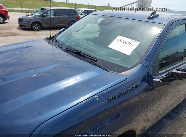2GCUDEED2P1137101 2023 CHEVROLET SILVERADO Dark Blue Вид спереду