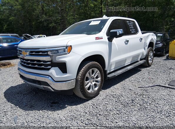 2GCUDGED9R1198136 2024 CHEVROLET SILVERADO White წინა მარცხენა ხედი სამი მეოთხედიდან