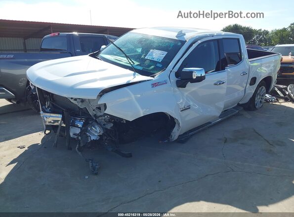 2GCUKGED2S1139764 2025 CHEVROLET SILVERADO White Առջևի ձախ երեք քառորդ տեսարան