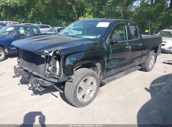 2GCVKMEC1K1244578 2019 CHEVROLET SILVERADO Black Առջևի ձախ երեք քառորդ տեսարան