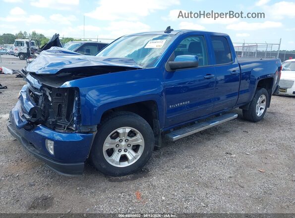 2GCVKPEC5K1154996 2019 CHEVROLET SILVERADO Blue Առջևի ձախ երեք քառորդ տեսարան