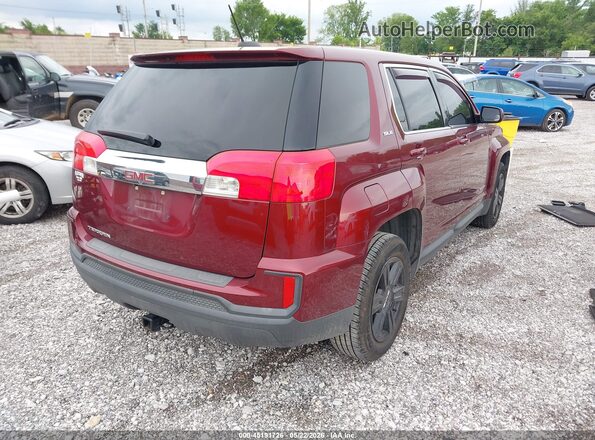 2GKALMEK0G6345869 2016 GMC TERRAIN Red უკანა მარჯვენა