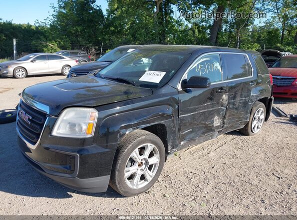 2GKALMEK0H6332945 2017 GMC TERRAIN Black Przód lewy