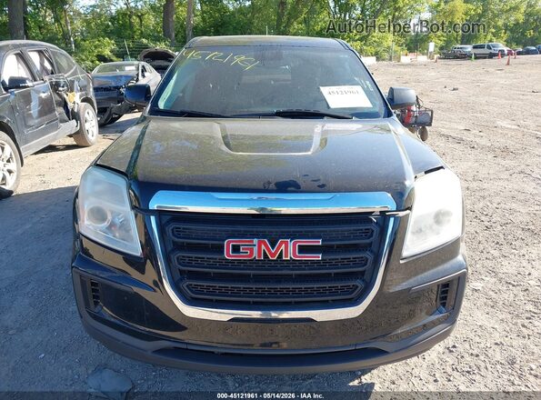 2GKALMEK0H6332945 2017 GMC TERRAIN Black Widok zestawu wskaźników