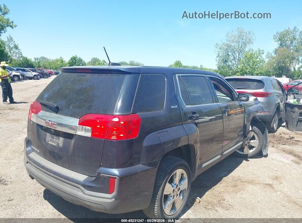 2GKALMEK1G6131697 2016 GMC TERRAIN Black უკანა მარჯვენა