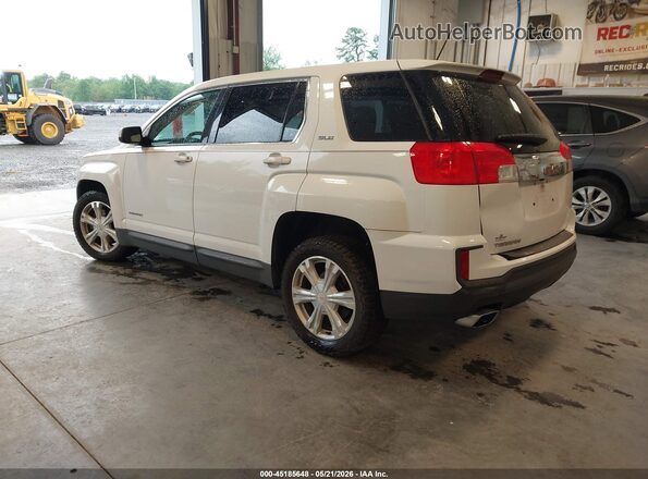 2GKALMEK1H6344134 2017 GMC TERRAIN White Հետևի ձախ