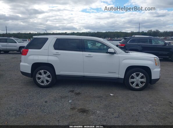 2GKALMEK2H6269542 2017 GMC TERRAIN White Widok zestawu wskaźników