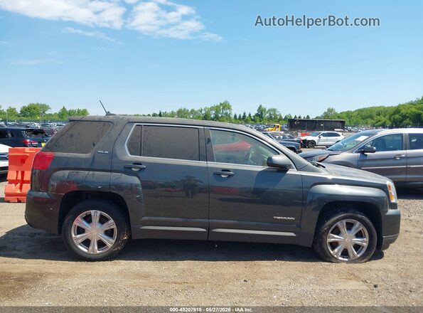 2GKALMEK4H6163013 2017 GMC TERRAIN Gray უკანა სალონის ხედი