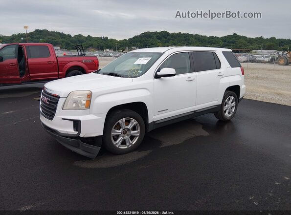 2GKALMEK6H6142762 2017 GMC TERRAIN White Առջևի ձախ երեք քառորդ տեսարան