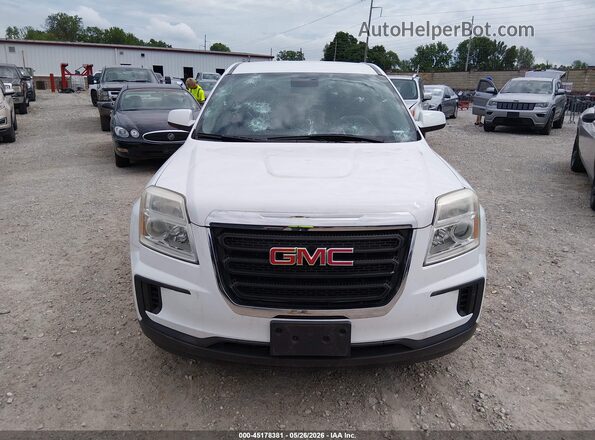 2GKALMEK6H6314823 2017 GMC TERRAIN White ხელსაწყოთა პანელის ხედი