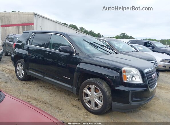 2GKALMEK7H6141569 2017 GMC TERRAIN Черный Вид задней части салона