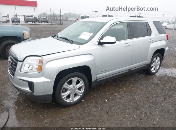 2GKALMEK8H6278570 2017 GMC TERRAIN Silver წინა მარცხენა ხედი სამი მეოთხედიდან