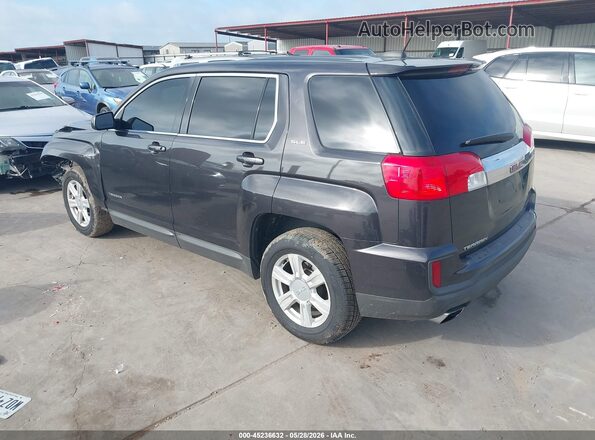 2GKALMEK9G6136940 2016 GMC TERRAIN Black Հետևի ձախ
