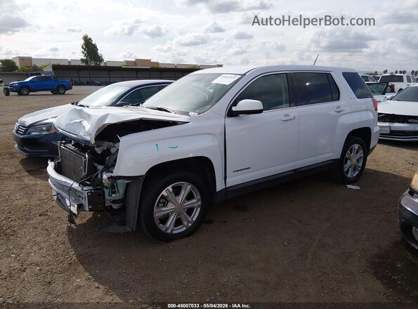 2GKALMEKXH6153375 2017 GMC TERRAIN White Przód lewy