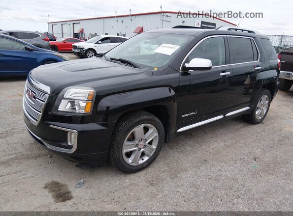 2GKALREK2H6291263 2017 GMC TERRAIN Black Առջևի ձախ երեք քառորդ տեսարան
