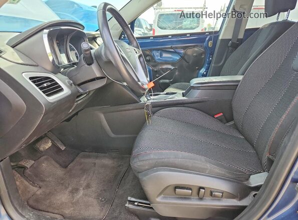 2GKFLNE3XG6121271 2016 GMC TERRAIN Blue წინა სალონის ხედი