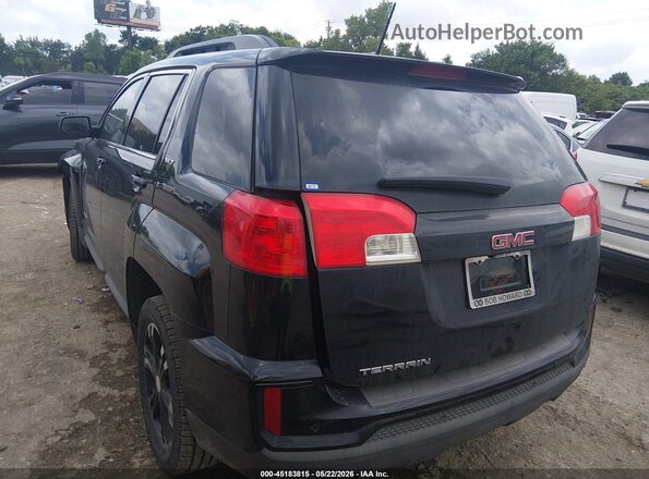 2GKFLPE30H6146046 2017 GMC TERRAIN Black Trasero izquierdo