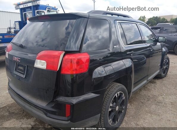 2GKFLPE30H6146046 2017 GMC TERRAIN Black Trasero derecho