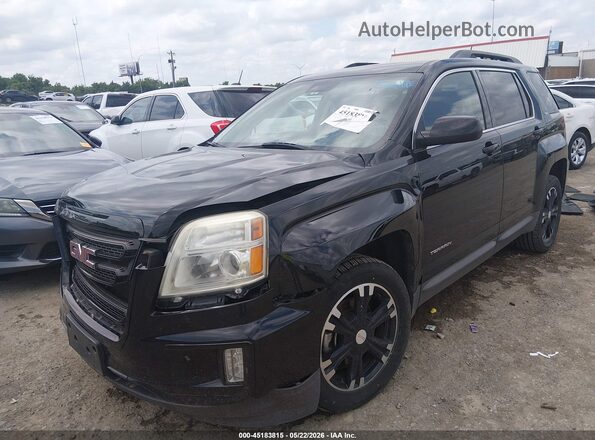 2GKFLPE30H6146046 2017 GMC TERRAIN Black Vista tres cuartos delantera izquierda