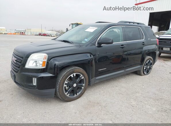 2GKFLPE31H6124346 2017 GMC TERRAIN Black Front left