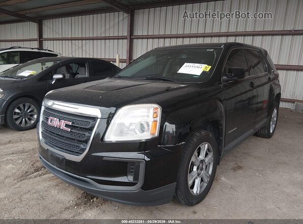 2GKFLSEK2H6151940 2017 GMC TERRAIN Black Առջևի ձախ երեք քառորդ տեսարան