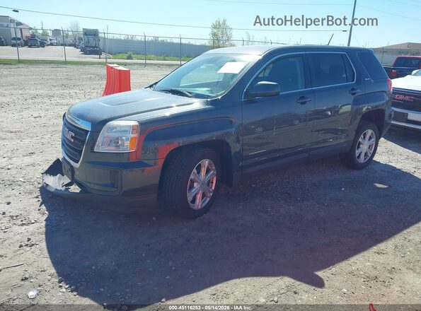 2GKFLSEK2H6278607 2017 GMC TERRAIN Black Przód lewy