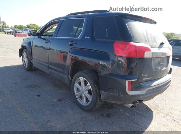 2GKFLTEK4H6294992 2017 GMC TERRAIN Navy Trasero izquierdo