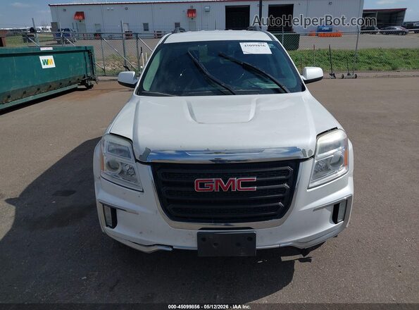 2GKFLTEK5G6158434 2016 GMC TERRAIN Белый Вид щитка приборов