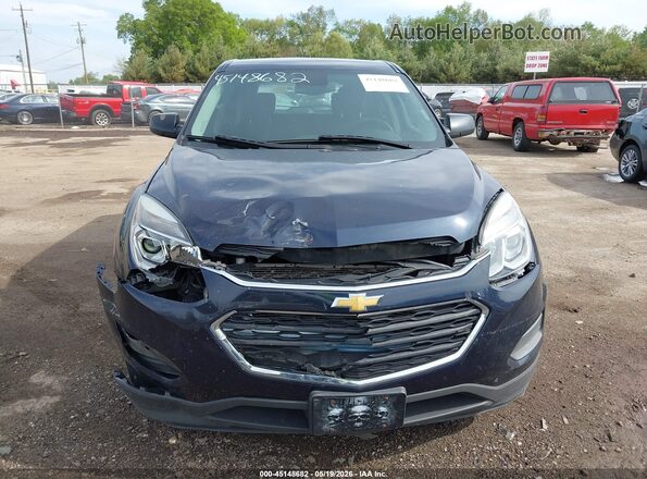 2GNALBEK4H1526334 2017 CHEVROLET EQUINOX Dark Blue ხელსაწყოთა პანელის ხედი