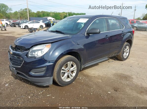 2GNALBEK4H1526334 2017 CHEVROLET EQUINOX Dark Blue წინა მარცხენა ხედი სამი მეოთხედიდან