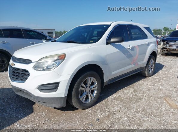 2GNALBEK4H1530707 2017 CHEVROLET EQUINOX White წინა მარცხენა ხედი სამი მეოთხედიდან