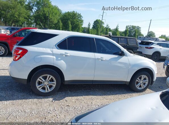 2GNALBEK4H1530707 2017 CHEVROLET EQUINOX White უკანა სალონის ხედი