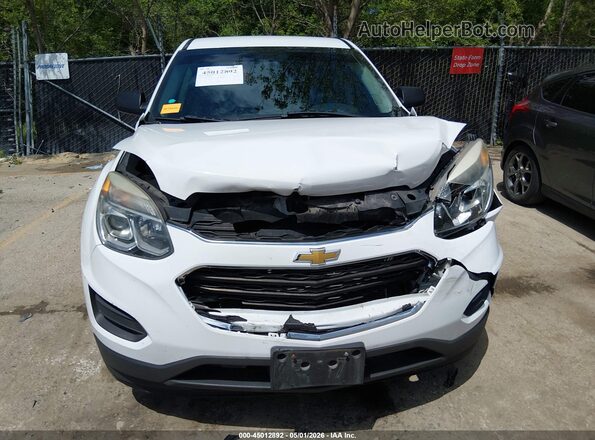 2GNALBEK7H1534394 2017 CHEVROLET EQUINOX White Вид щитка приладів