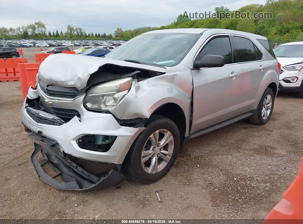 2GNALBEK8H1573835 2017 CHEVROLET EQUINOX Silver Առջևի ձախ երեք քառորդ տեսարան