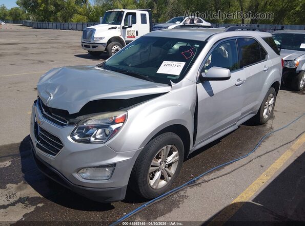 2GNALCEK1G6326874 2016 CHEVROLET EQUINOX Silver წინა მარცხენა ხედი სამი მეოთხედიდან