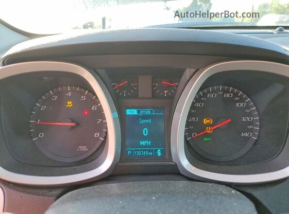 2GNALCEK6G1125002 2016 CHEVROLET EQUINOX Black Вид щитка приладів