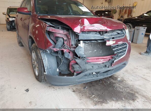 2GNALCEK6H1568297 2017 CHEVROLET EQUINOX Red Vista frontal