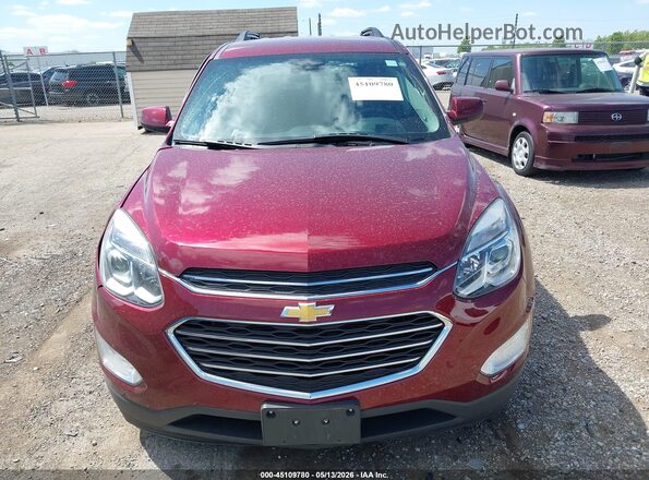 2GNALCEK8G6135162 2016 CHEVROLET EQUINOX Maroon Widok zestawu wskaźników