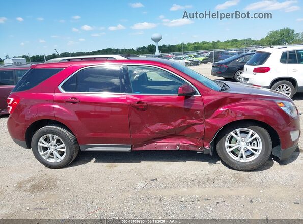 2GNALCEK8G6135162 2016 CHEVROLET EQUINOX Maroon Widok wnętrza z tyłu