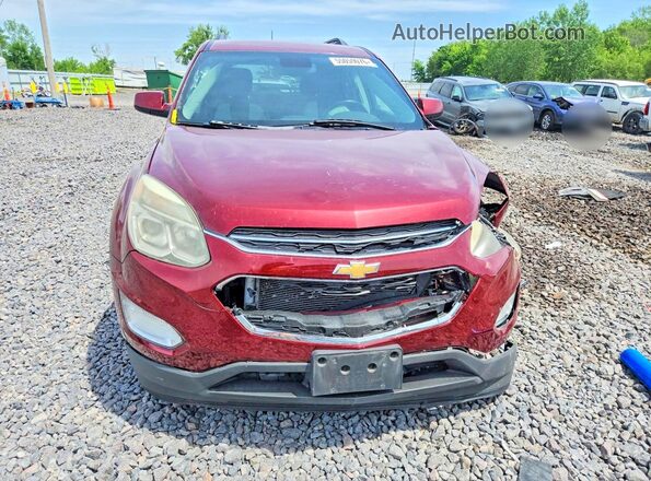 2GNALCEK8G6163530 2016 CHEVROLET EQUINOX Burgundy წინა ხედი