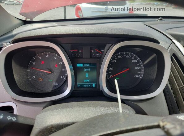 2GNALCEK8G6163530 2016 CHEVROLET EQUINOX Burgundy ხელსაწყოთა პანელის ხედი